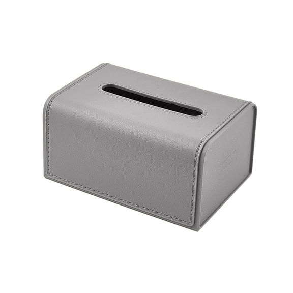 Frosted Leather Tissue Box With U Shaped Wide Mouth, Soft Rubber Safe Non Toxic Material, Bottom Spring For Stability, Wall Mountable And Durable, Ideal For Living Room