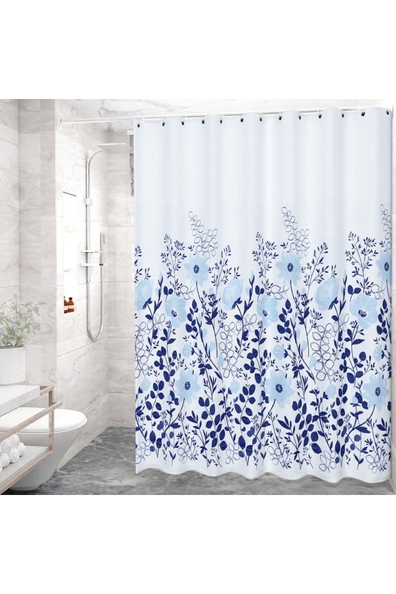 Frosted Light-Filtering Shower Curtain - Waterproof & Mildew-Proof Polyester Bathroom Decor with Punch-Free Installation & Privacy Protection - Antibacterial Easy-Clean Bath Curtain