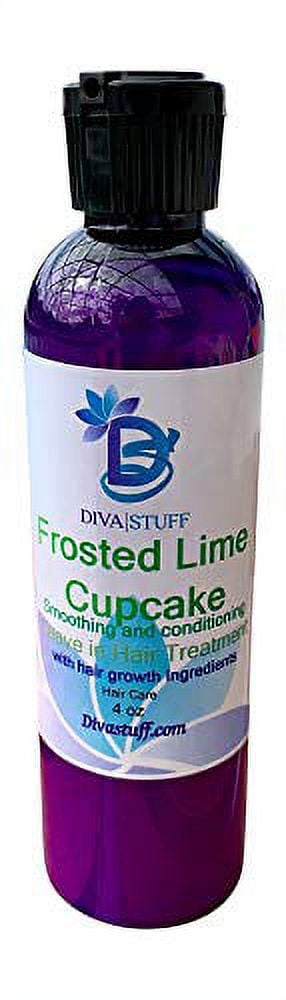 Frosted Lime Cupcake Scented Leave In Hair Conditioner with Hair Growth Ingredients, All In One, Diva Stuff