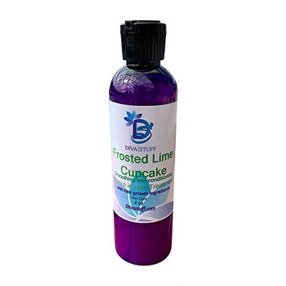 Frosted Lime Cupcake Scented Leave In Hair Conditioner with Hair Growth Ingredients, All In One, Diva Stuff