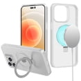 thumbnail image 1 of Frosted MagSafe Stand Case for iPhone 15 Plus - Clear, 1 of 4