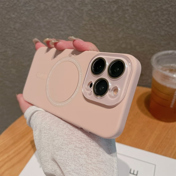 Frosted Magnetic PC Case for iPhone 13 Pro Max, Compatible with MagSafe Skind-friendly Shockproof Anti-scratch Ultra Thin Matte Candy Color Phone Case Cover for iPhone 13 Pro Max, Pink