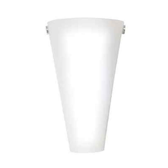 Frosted Marble Glass LED Sconce with Remote Control, White