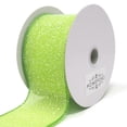 thumbnail image 1 of Frosted Net Wired Ribbon, Kiwi, 2-1/2-Inch, 10 Yards, 1 of 1