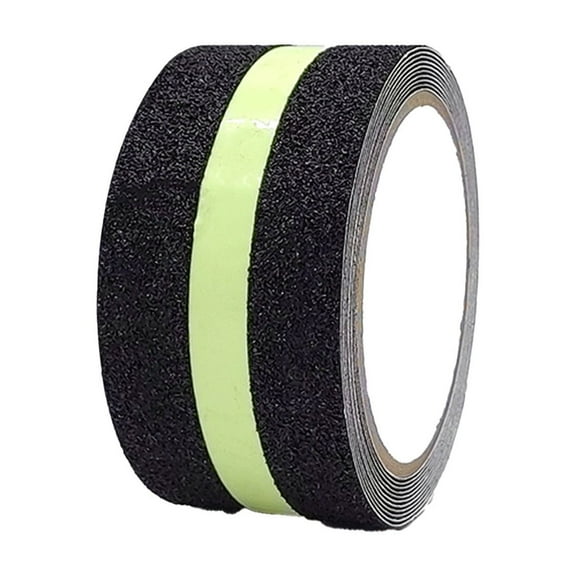 Frosted Non-Slip Luminous Stair Tape, Glow-in-Dark Step Stickers, High-Traction PVC Grip for Steps, Ladders & Ramps, Easy Cut, Weather-Resistant Safety Strip for Indoor & Outdoor Use, 1.9in x 16.4ft
