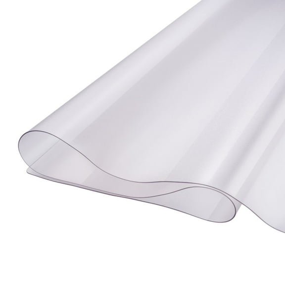Frosted PVC Table Protector, 42x60 Inch 1.5mm Thick Plastic Table Cover, Waterproof Desk Mat for Office Dining Room, Easy Clean Tablecloth