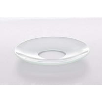 Frosted Plain Glass Bobeches, Round Candlestick Ring Holder