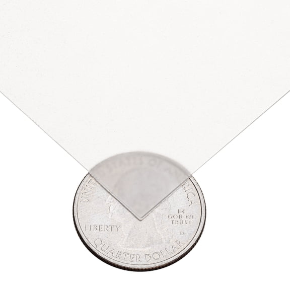 Frosted Polycarbonate Film - Velvet x Polished - 0.010" Thick x 24" Wide x 24" Long