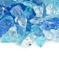 thumbnail image 1 of Frosted Rivers Crushed Fire Pit Glass Blend | 3/8"-3/4", 10 lbs, 1 of 5