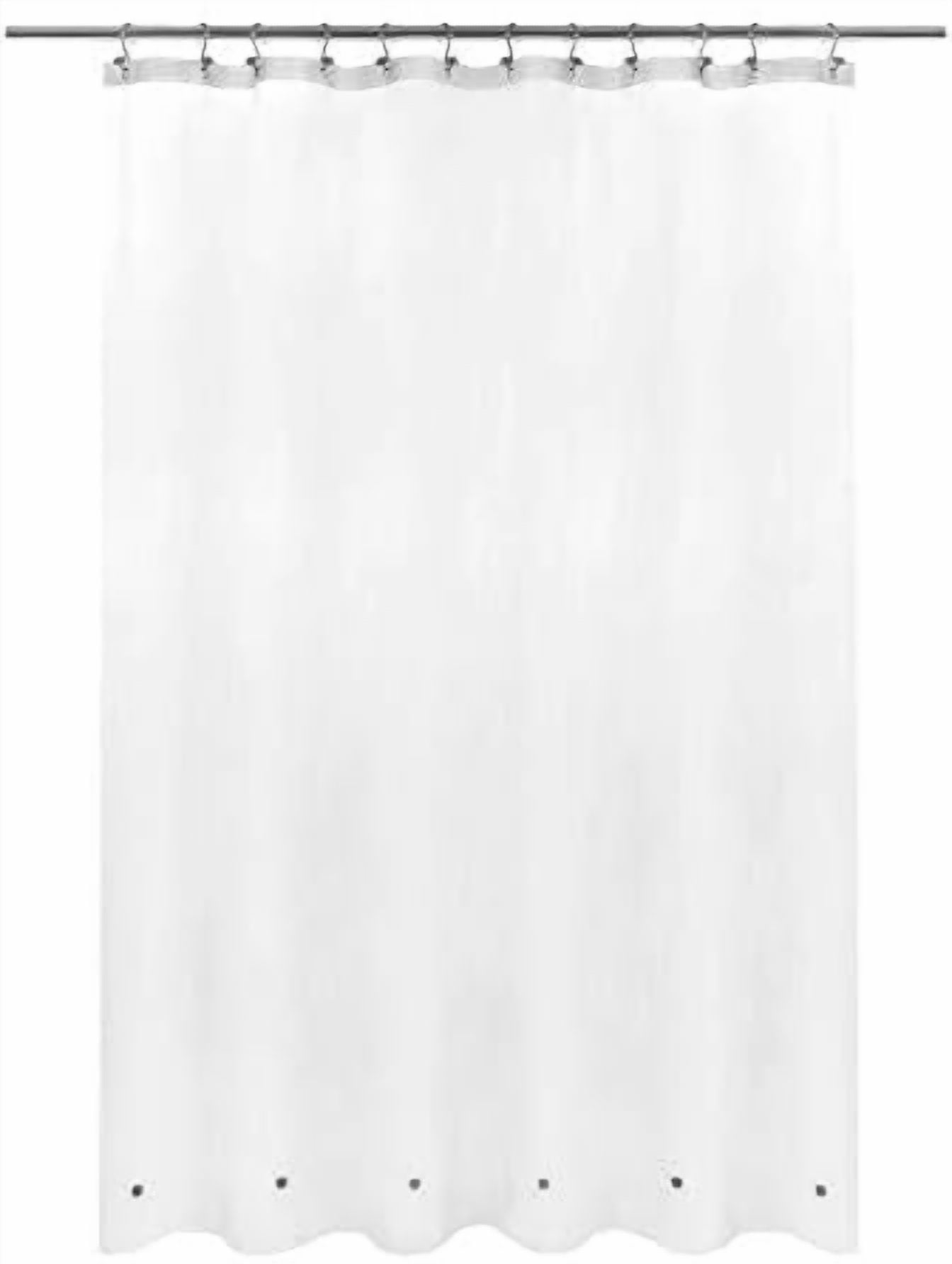 Frosted Shower Curtain Liner with 6 Magnets - Waterproof PEVA Shower Liner for Bath Tub, 72" x 72" Standard Size, PVC Free, Metal Grommets - Frost, 72x72