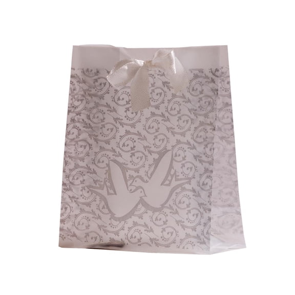 Frosted Silver Wedding Favor Bagss (4Dz) - Party Supplies - 48 Pieces