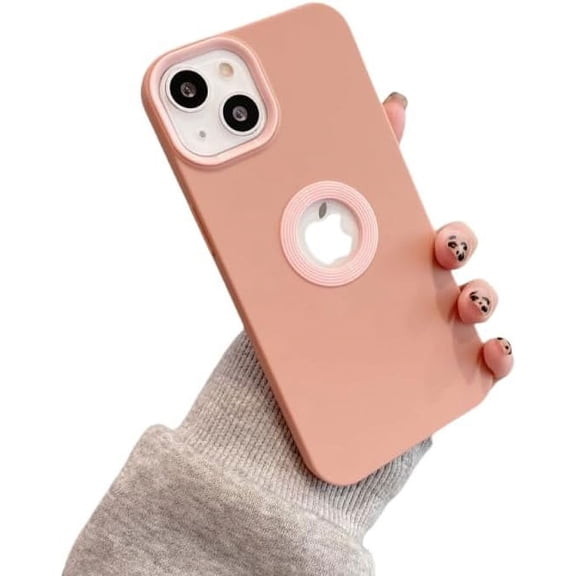 Frosted Skin Feeling Leakage Label Phone Case, Two-Color Soft Wrapped Edge, Shockproof and Wear-Resistant for iPhone 15 14 13 12 11 Pro Max Plus XS XR 7 8 Phone Case (Pink,iPhone 14 Pro Max)