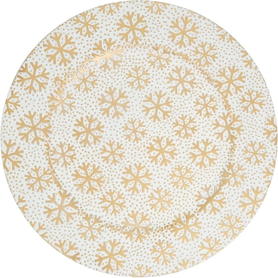 Frosted Snowflake Charger Plate (Set of 4)