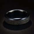 thumbnail image 1 of Frosted Stainless Steel Ring 6mm Unisex Band Gift Box, 1 of 6