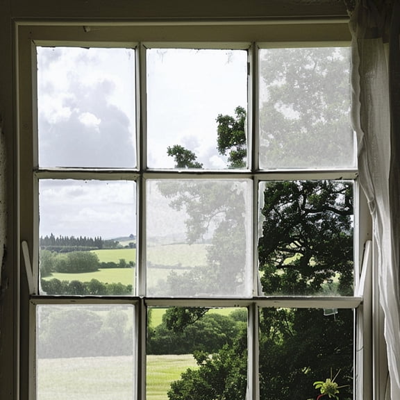 Alasum Self-Adhesive Frosted Window Cling Film Transparent PVC for Home High Light Transmission