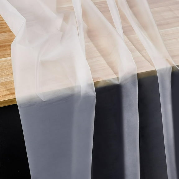 Frosted TPU Fabric Matte Translucent Film Windproof Waterproof Film Raincoat Dress Film Creative Designer's Fabric for Crafting Clothing DIY White