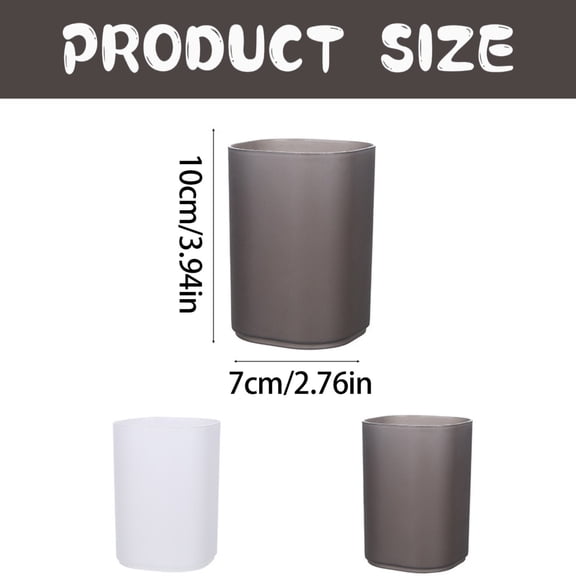 Frosted Transparent Desktop Pen Holder Multifunctional Storage Office Stationery