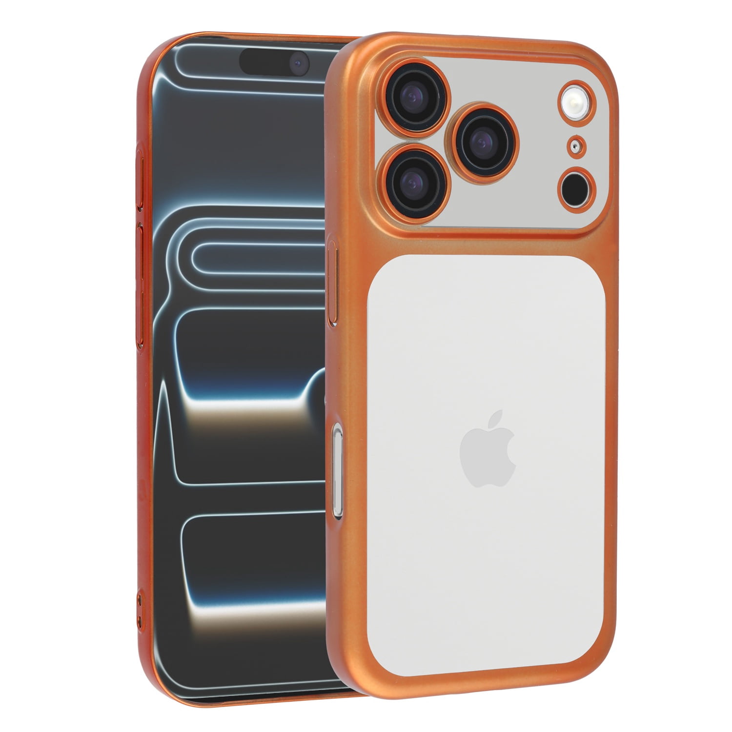 Frosted Transparent Matte Case with Lens Protection for iPhone 17 Pro Max