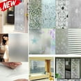 thumbnail image 1 of Frosted Window Privacy Film, Static Cling Window Sticker Non-Adhesive,Window Clings, Decorative Window Vinyl for Home Office, 1 of 8
