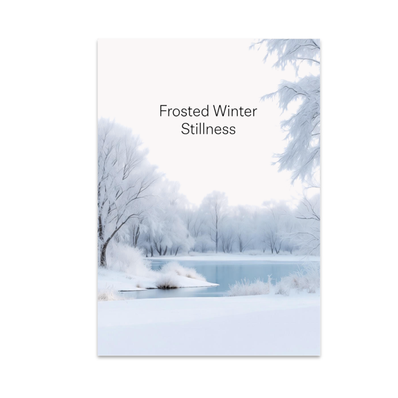 Frosted Winter Stillness - Seasonal Wall Art - 13x19 Poster Print