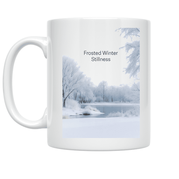 Frosted Winter Stillness - Winter Lovers - 11 oz Ceramic Coffee Mug