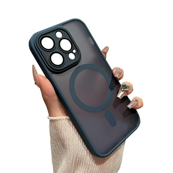 Frosted phone case for iPhone, all-inclusive lens for magnetic drop-proof premium protective cover