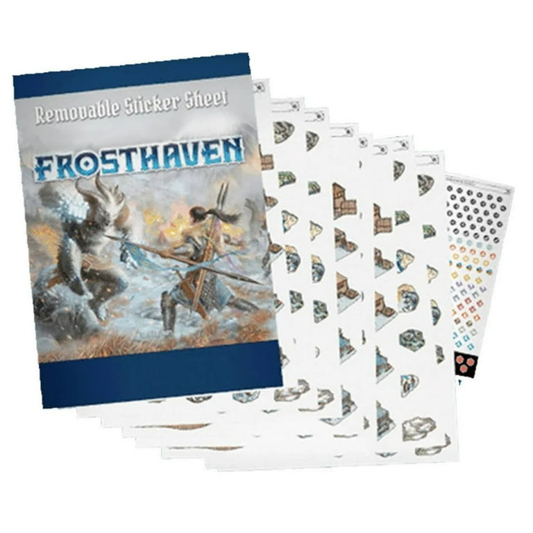 Cephalofair Games: Frosthaven: Removable Stickers - Vinyl Sticker Set to Use with Frosthaven, Board Game Accessory, Non-Transferring Adhesive Cephalofair Games: Frosthaven: Removable Stickers - Vinyl Sticker Set to Use with Frosthaven, Board Game Accessory, Non-Transferring Adhesive