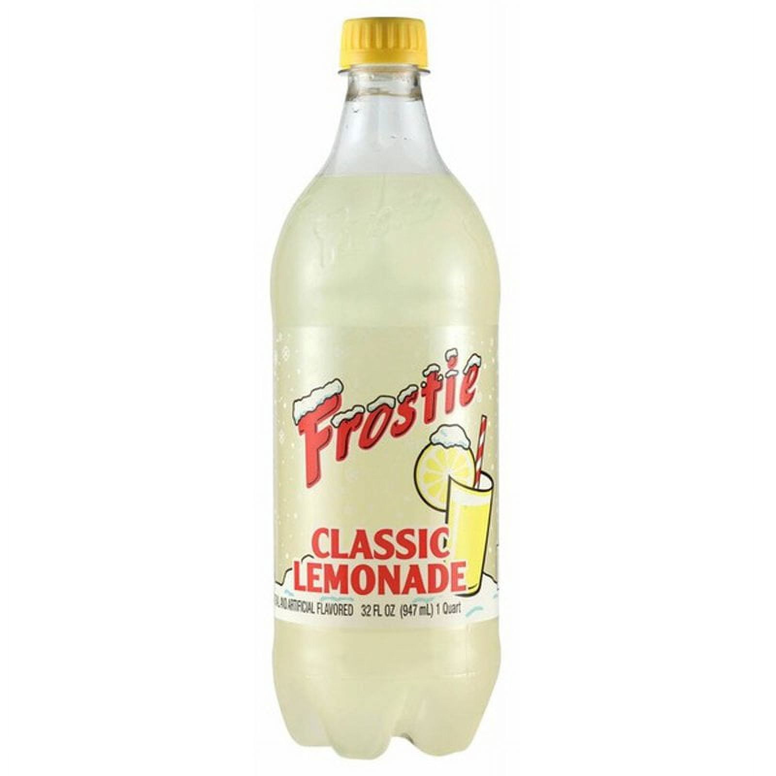 Frostie 32 Oz Classic Lemonade Soda, Quantity of 12