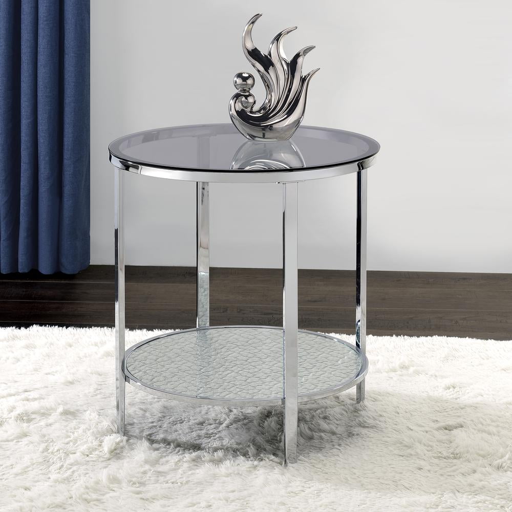 Steve Silver Frostine Round End Table
