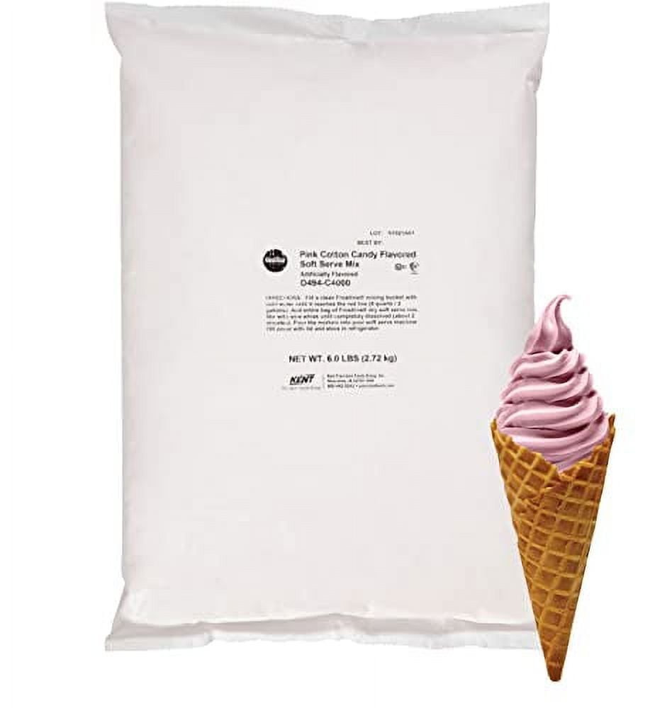 Frostline Soft Serve Ice Cream Mix Pink Cotton Candy 6 Pound (Pack of 1