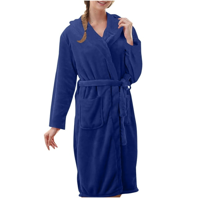 Frostluinai Bath Robes for Women Men 2023! Unisex Plus Size Fleece