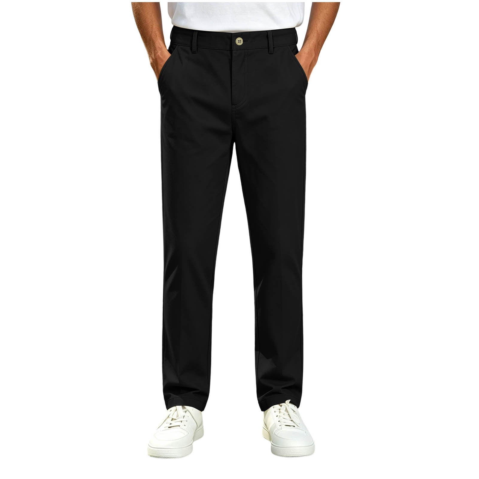Frostluinai Boys Straight Twill Chino Pants School Uniform Flat Front ...