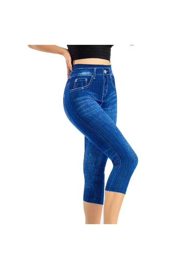 Capri Leggings Women Casual Elastic Waist Capri Shorts Silm Fit Drawstring Skimmer Capris Yoga Print Stretch Capris Womens Plus Size Capris