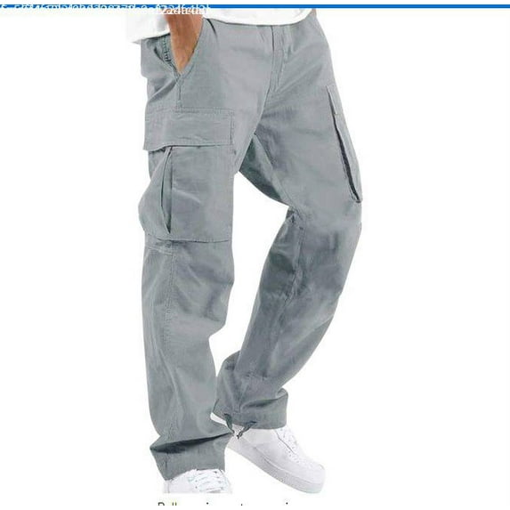Frostluinai Cargo Pants For Men Athletic Casual Outdoor Resistant Quick Dry Fishing Hiking Pants Classic Loose Fit Work Wear Trousers