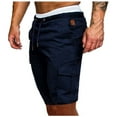 thumbnail image 1 of Frostluinai Cargo Pants For Men Cargo Pants For Men Plus Size Joggers Drawstring Shorts Mid Waist Loose Pockets Bandage Short Pants, 1 of 5