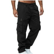 Frostluinai Cargo Pants For Men Casual Outdoor Resistant Quick Dry Fishing Hiking Pants Classic Loose Fit Work Wear Combat Safety Trousers