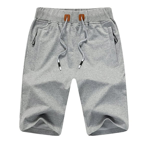 Frostluinai Cargo Pants For Men Joggers Sweatpants Shorts For Mens Plus Size Bermuda Shorts Loose Fit Knee Length With Pocket Straight Lace-Up Elastic Shorts