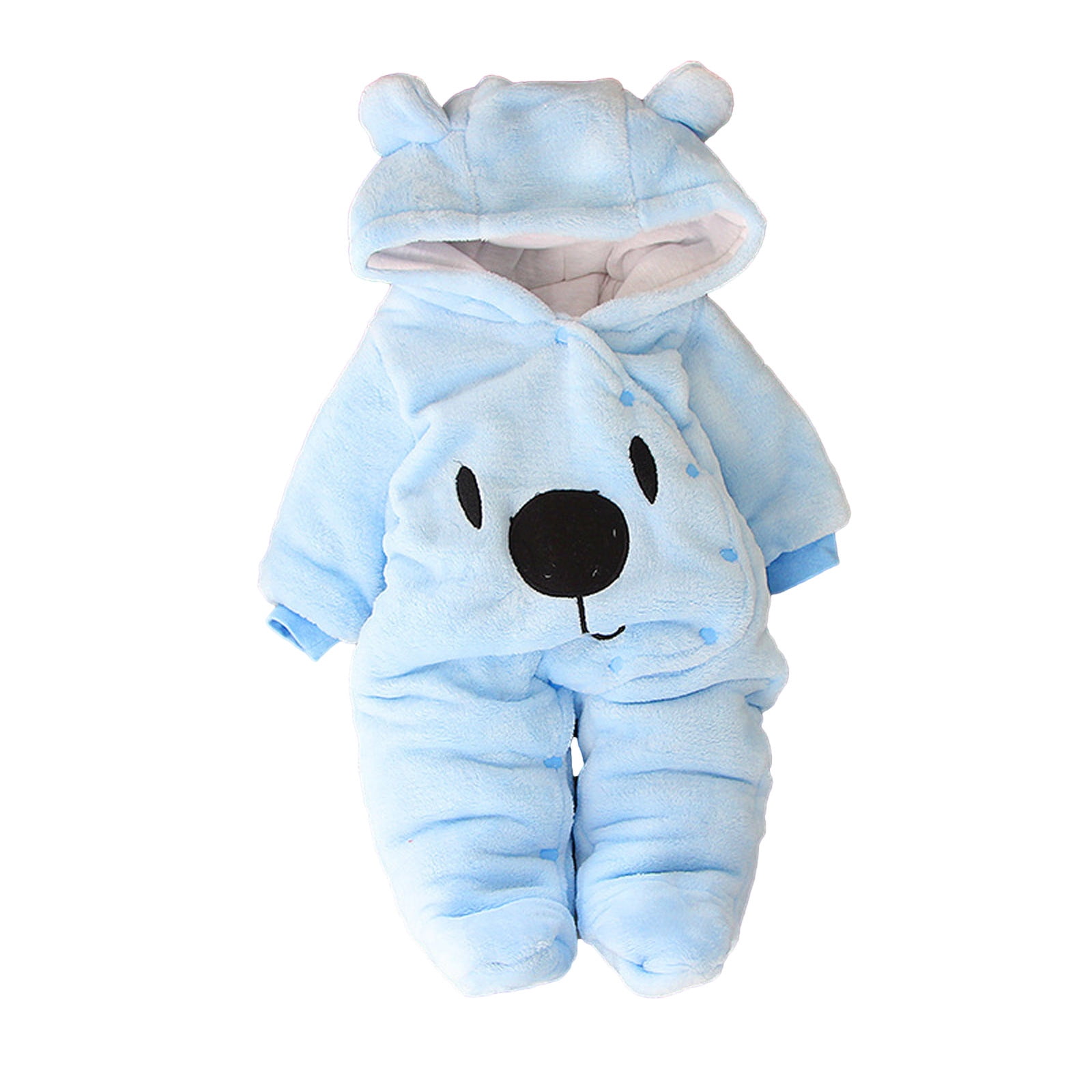 Teddy bear fleece onesie baby clearance