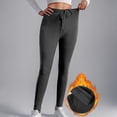 thumbnail image 1 of Frostluinai Fleece Lined Leggings for Women Thick High Waisted Winter Yoga Workout Pants Solid Warm Skinny Casual Thermal Sherpa Leggings, 1 of 9