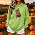 thumbnail image 1 of Frostluinai Graphic Hoodies for Women Oversized Sweatshirts Drawstring Long Sleeve Drop Shoulder Pullover Lightweight Soft Fall Clothes with Pokcet S-XXL, 1 of 5