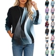 thumbnail image 1 of Frostluinai Graphic Sweat Shirts for Women Crewneck Long Sleeve Basic Pullover Loose Fit Casual Y2K Print Tops Everyday Casual Wear S-3XL, 1 of 7