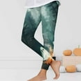 thumbnail image 1 of Frostluinai Halloween Legging for Kids Girls Striped Leggings Birthday Stretchy Tights Pants Funny Graphic Leggings for Toddler 3-8Y, 1 of 6