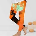thumbnail image 1 of Frostluinai Halloween Legging for Kids Girls Striped Leggings Birthday Stretchy Tights Pants Funny Graphic Leggings for Toddler 3-8Y, 1 of 6