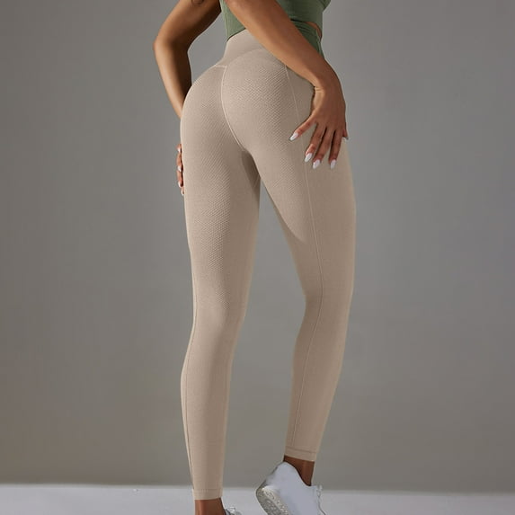 Frostluinai High Waist Yoga Leggings for Women Stretchy Butt Lifting Workout Leggings Solid Color Comzy Leggings Soft Running Skinny Pants