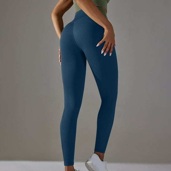 Frostluinai High Waist Yoga Leggings for Women Stretchy Butt Lifting Workout Leggings Solid Color Comzy Leggings Soft Running Skinny Pants