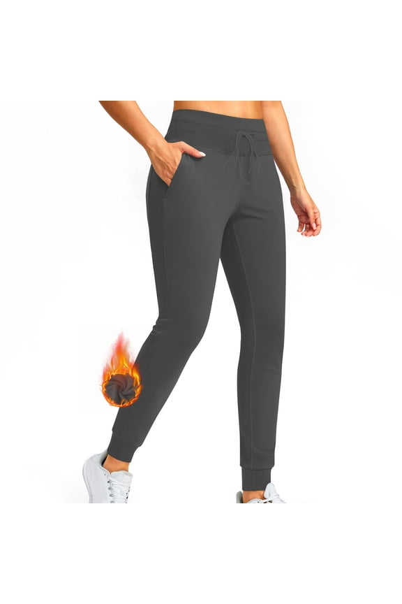 High Waisted Jogger for Women Drawstring Yoga Workout Pants Solid Cinch Bottom Athletic Pants Casual Running Pants Womens Joggers