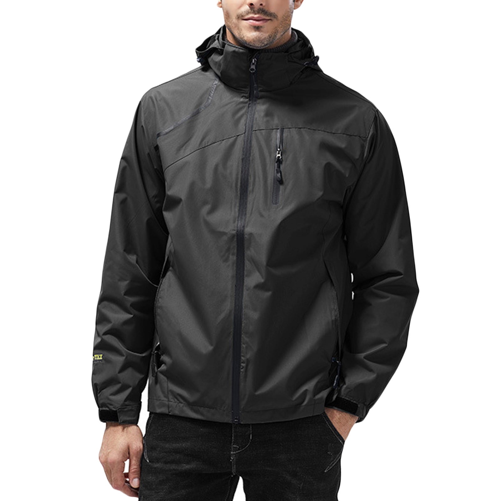 Frostluinai Jackets for Men Outdoor Rain Jacket 2023! Men's Solid Thin