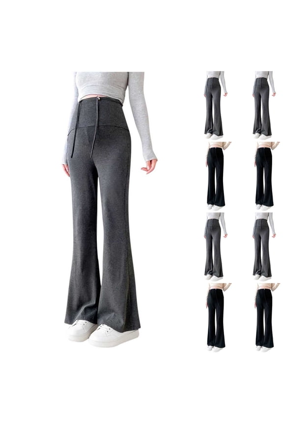 Maternity Flare Leggings for Women Plus Size Over The Belly Soft Pregnancy Bell Bottom Pants for Lounge Yoga Casual Sport