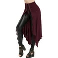 thumbnail image 1 of Frostluinai Medieval Vintage Goth Steampunk Skirt For Women High Waist Renaissance Skirt Dark Punk Gothic Halloween Skirt Lace-Up Big Split Retro Skirt Steampunk Retro Victorian Punk Skirt, 1 of 5