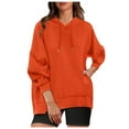thumbnail image 1 of Frostluinai Oversized Hoodies for Women Long Sleeve Drawstring Sweatshirts Fleece Drop Shoulder Casual Pullover Tops 2024 Fall Trendy Outfits Teen Girls, 1 of 9